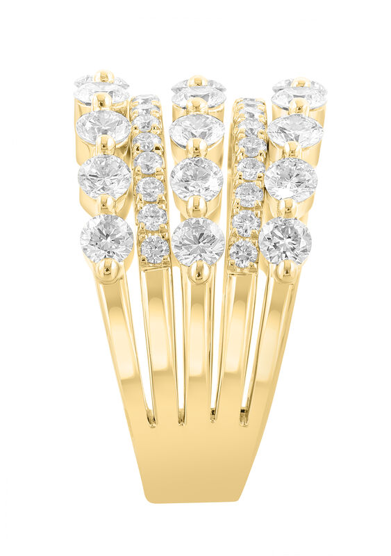 EFFY Lab Grown Diamond Ring in 14k Yellow Gold image number null